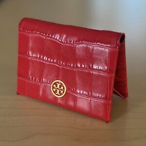 Tory Burch - Leather Foldable Card Wallet RED - NWOT